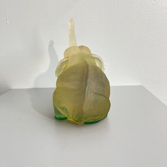 Translucent‎ Clear & Green Resin Elephant Figurine - Picture 3 of 5